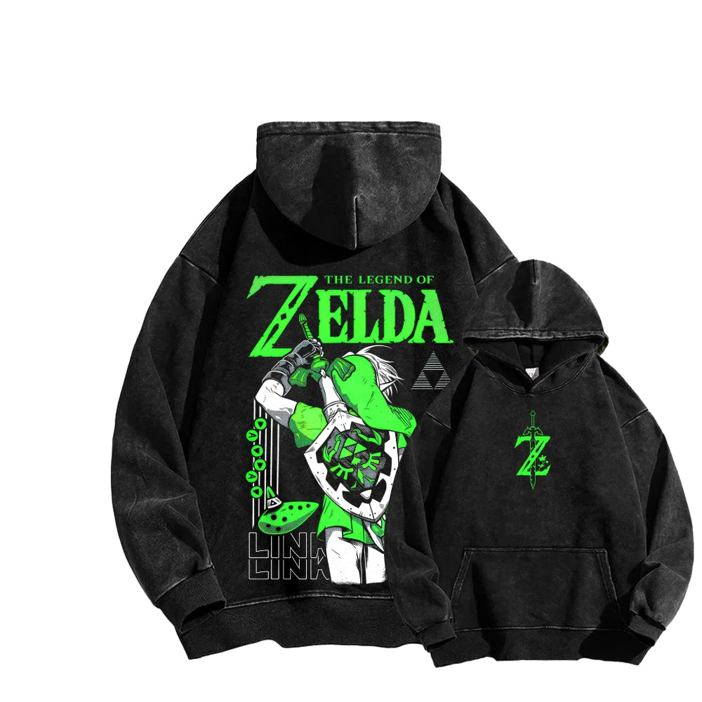 The Legend of Zelda Unisex Washed Hoodie 2512011030