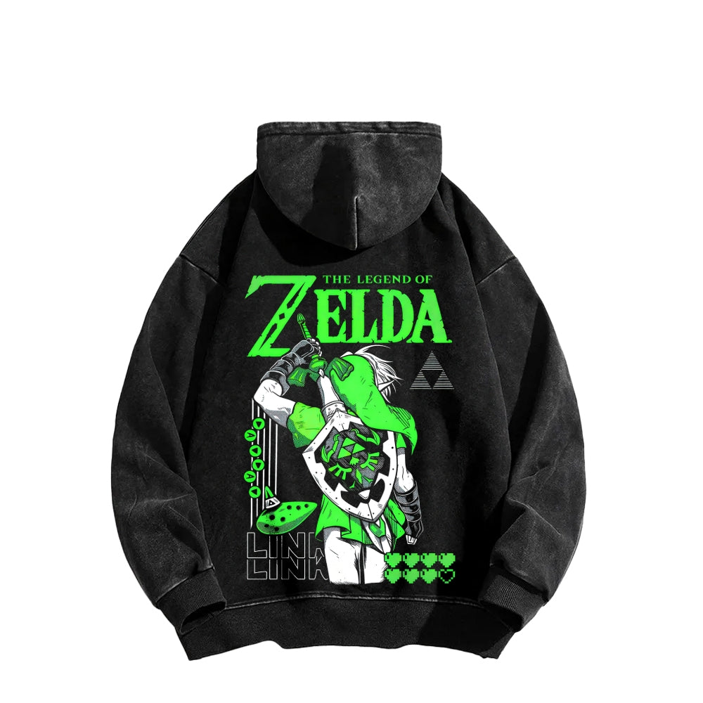 The Legend of Zelda Unisex Washed Hoodie 2512011030