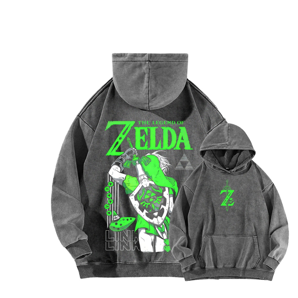 The Legend of Zelda Unisex Washed Hoodie 2512011030