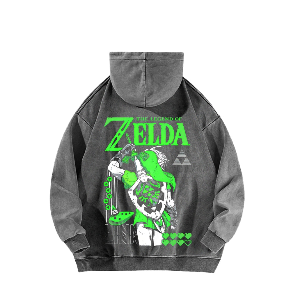 The Legend of Zelda Unisex Washed Hoodie 2512011030