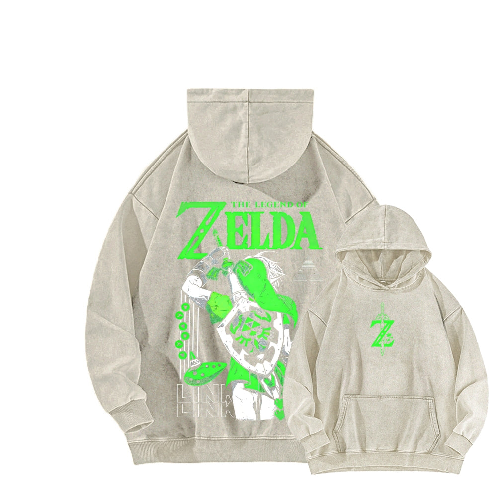The Legend of Zelda Unisex Washed Hoodie 2512011030