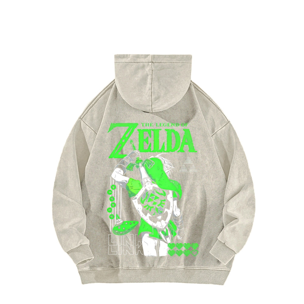 The Legend of Zelda Unisex Washed Hoodie 2512011030