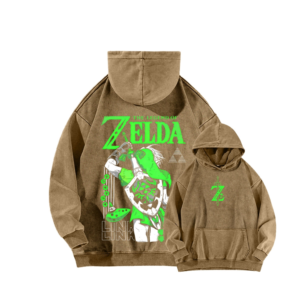 The Legend of Zelda Unisex Washed Hoodie 2512011030