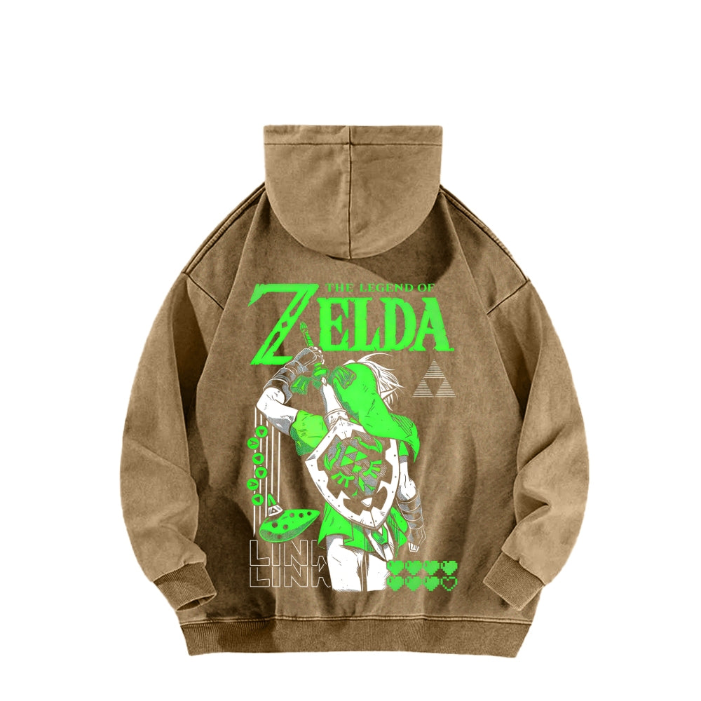 The Legend of Zelda Unisex Washed Hoodie 2512011030