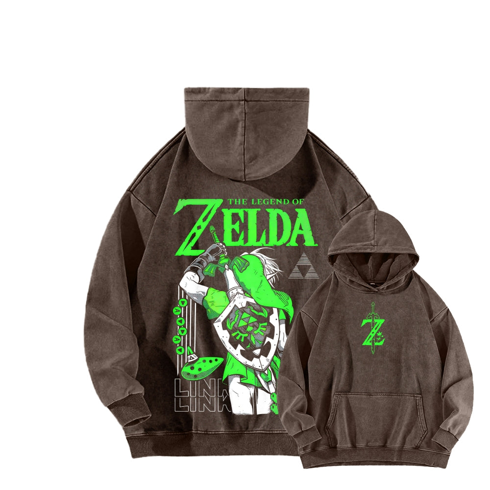 The Legend of Zelda Unisex Washed Hoodie 2512011030