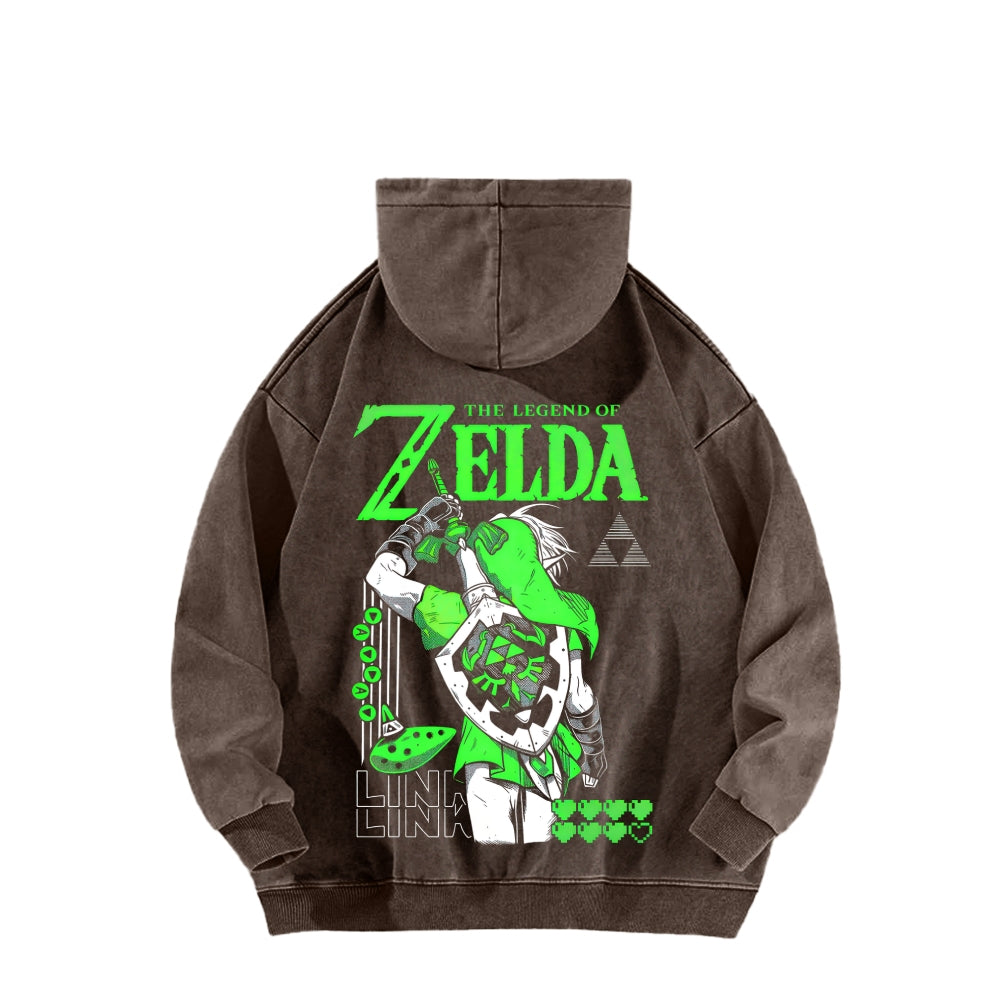 The Legend of Zelda Unisex Washed Hoodie 2512011030