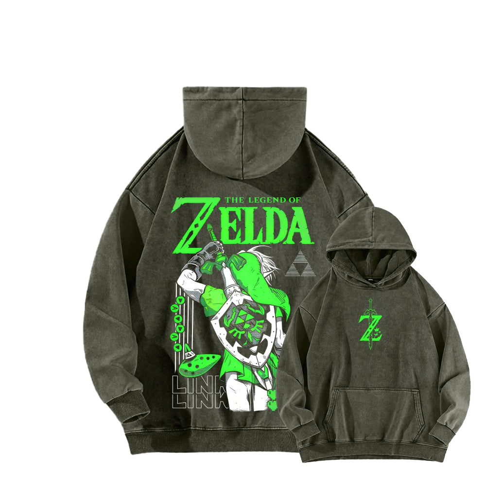 The Legend of Zelda Unisex Washed Hoodie 2512011030
