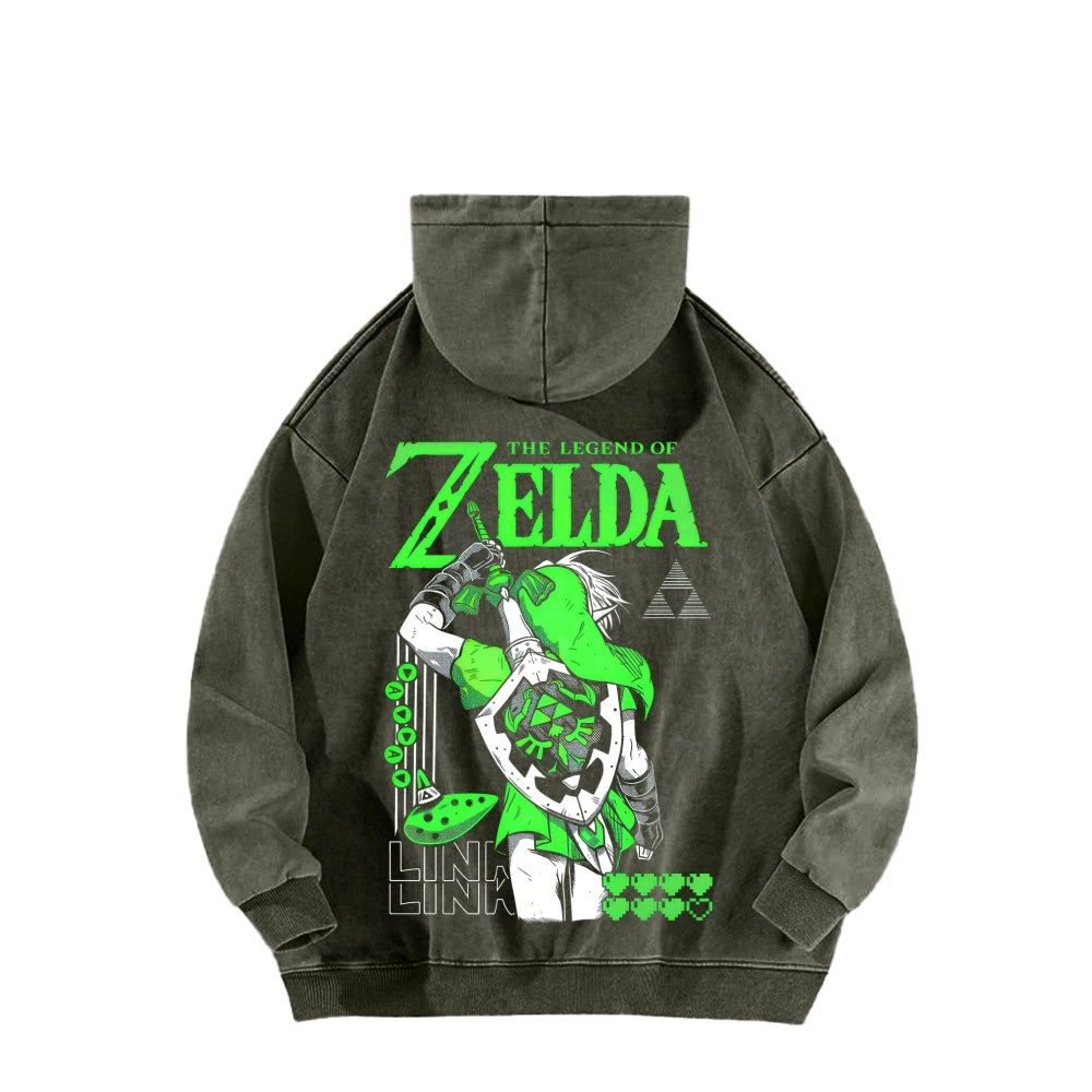 The Legend of Zelda Unisex Washed Hoodie 2512011030