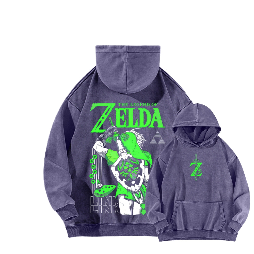 The Legend of Zelda Unisex Washed Hoodie 2512011030