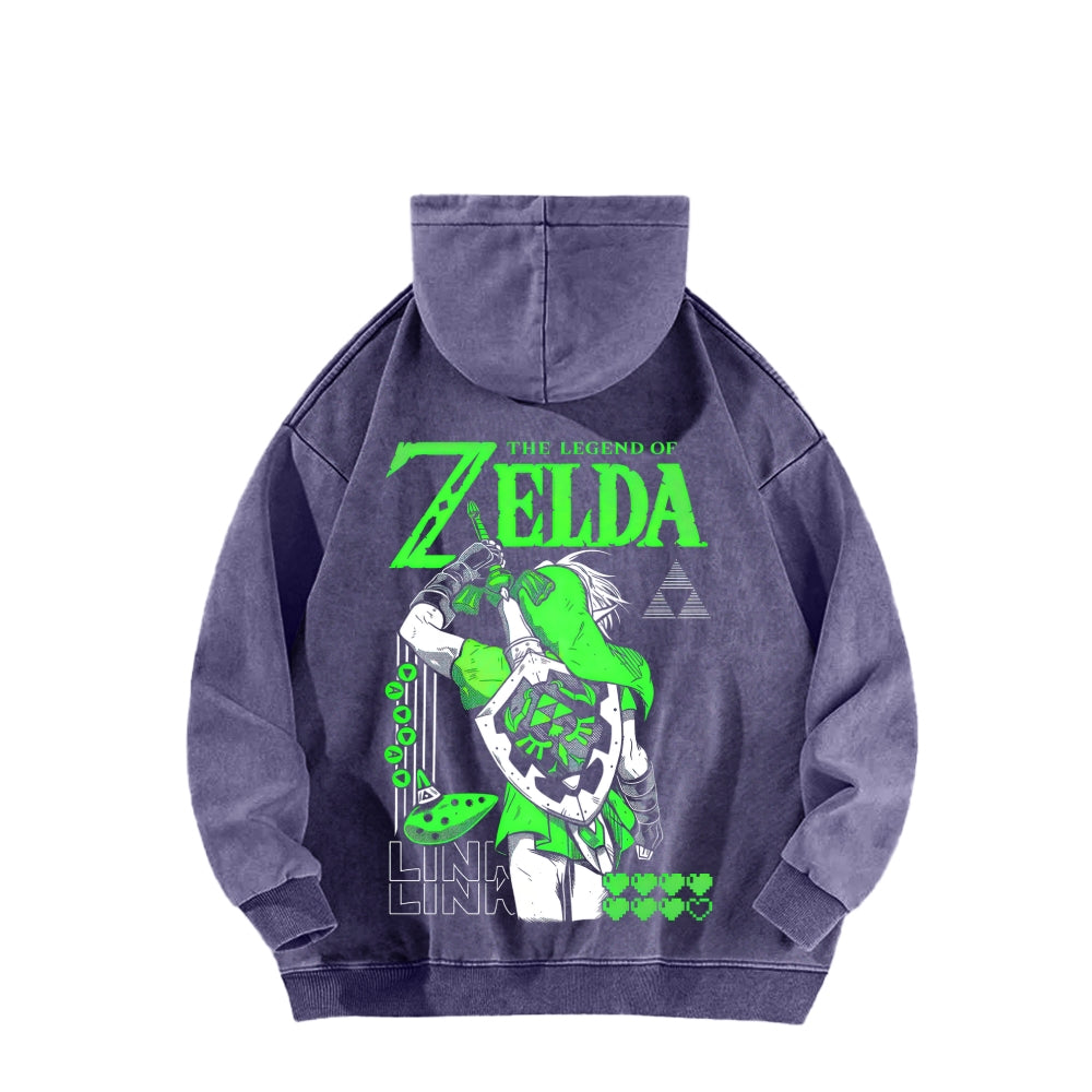 The Legend of Zelda Unisex Washed Hoodie 2512011030