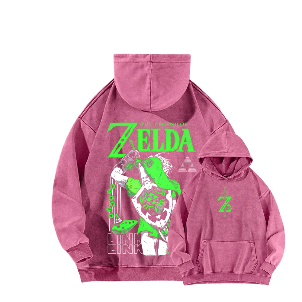 The Legend of Zelda Unisex Washed Hoodie 2512011030