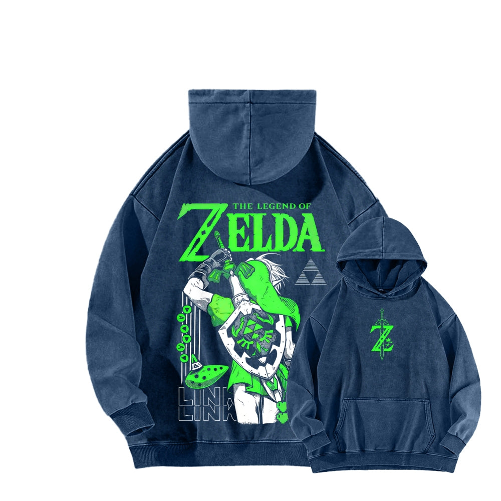 The Legend of Zelda Unisex Washed Hoodie 2512011030