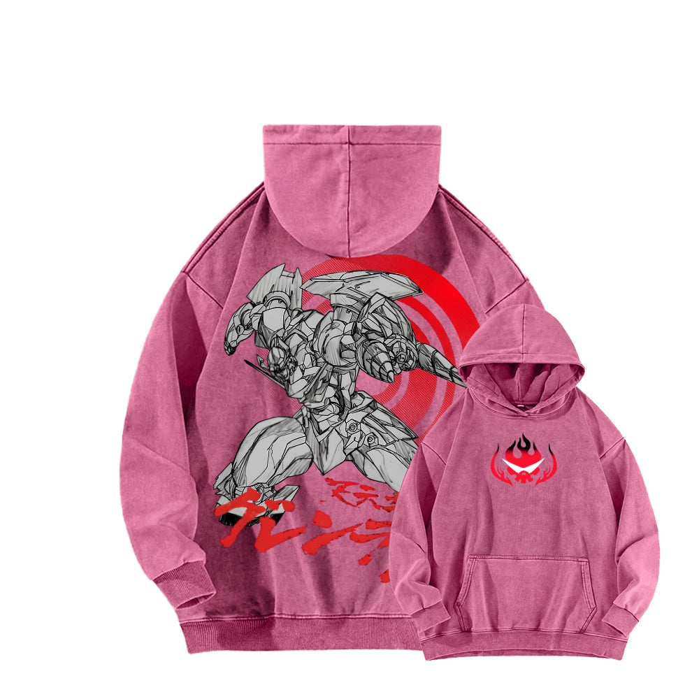 Gurren lagann Tengen Toppa Unisex Washed Hoodie 2512011748