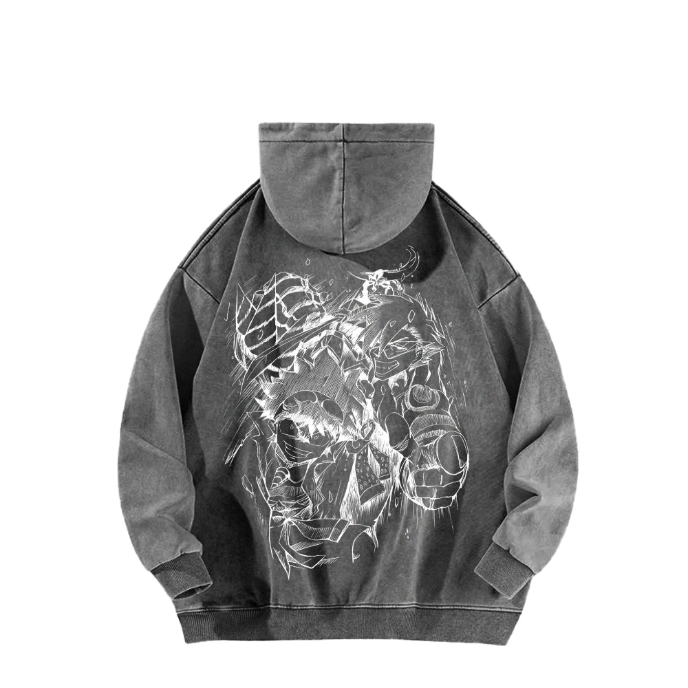 Gurren lagann Tengen Toppa Unisex Washed Hoodie 2512011772
