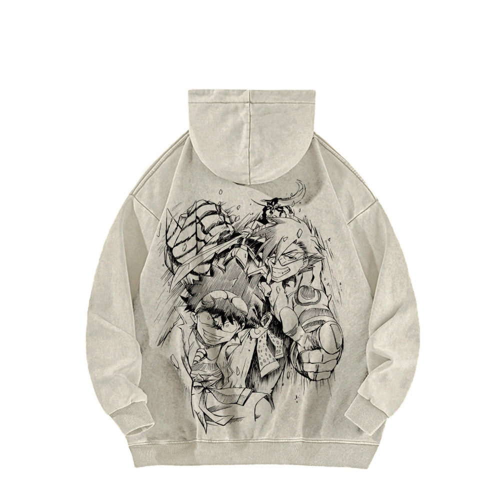Gurren lagann Tengen Toppa Unisex Washed Hoodie 2512011772