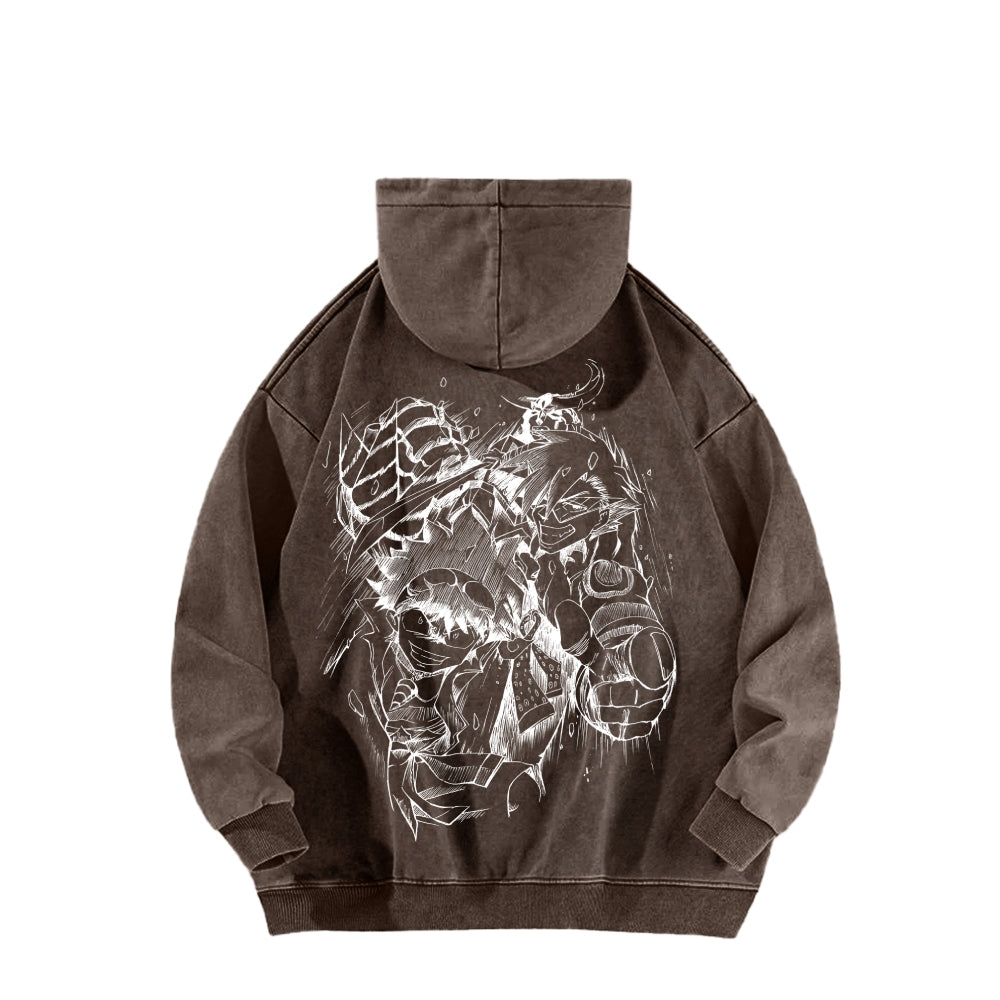 Gurren lagann Tengen Toppa Unisex Washed Hoodie 2512011772