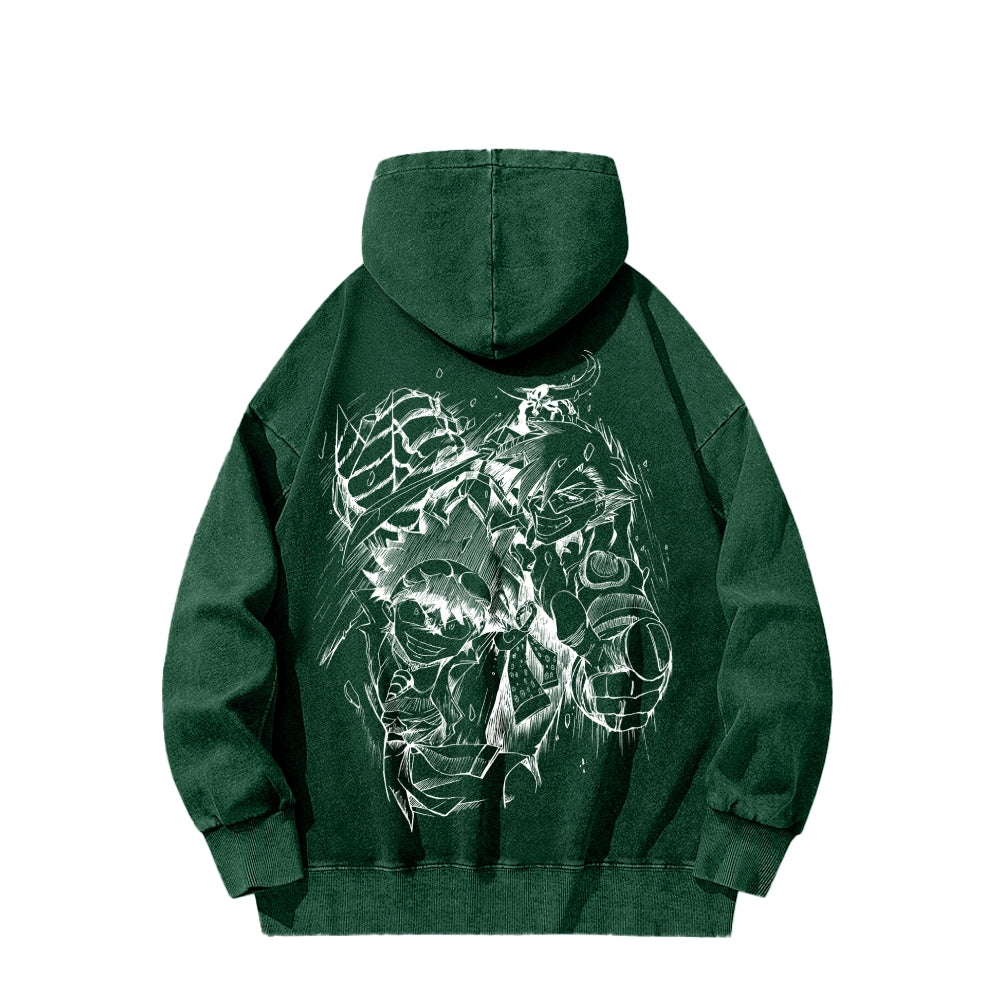 Gurren lagann Tengen Toppa Unisex Washed Hoodie 2512011772