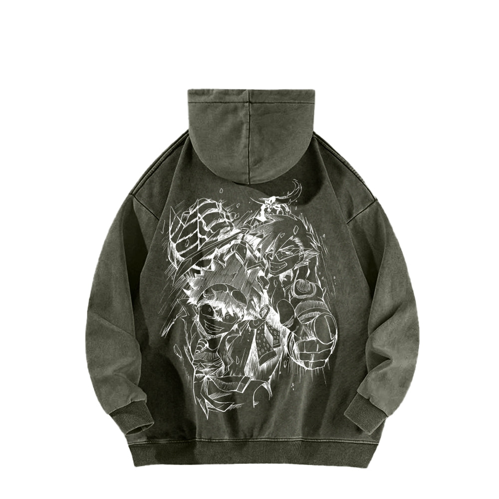 Gurren lagann Tengen Toppa Unisex Washed Hoodie 2512011772