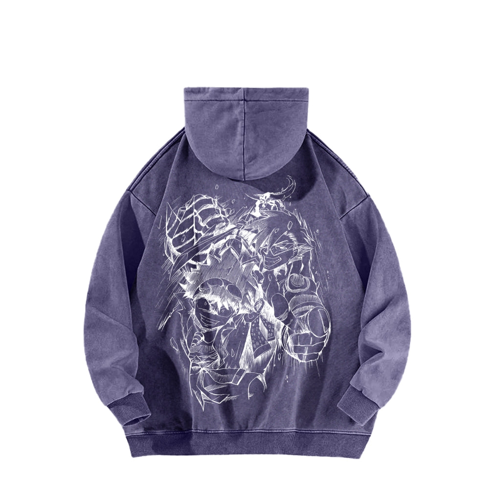 Gurren lagann Tengen Toppa Unisex Washed Hoodie 2512011772