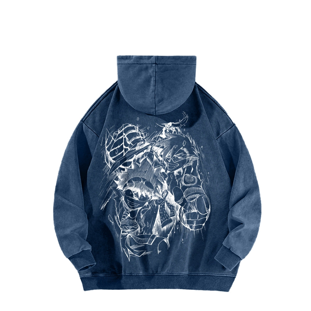 Gurren lagann Tengen Toppa Unisex Washed Hoodie 2512011772
