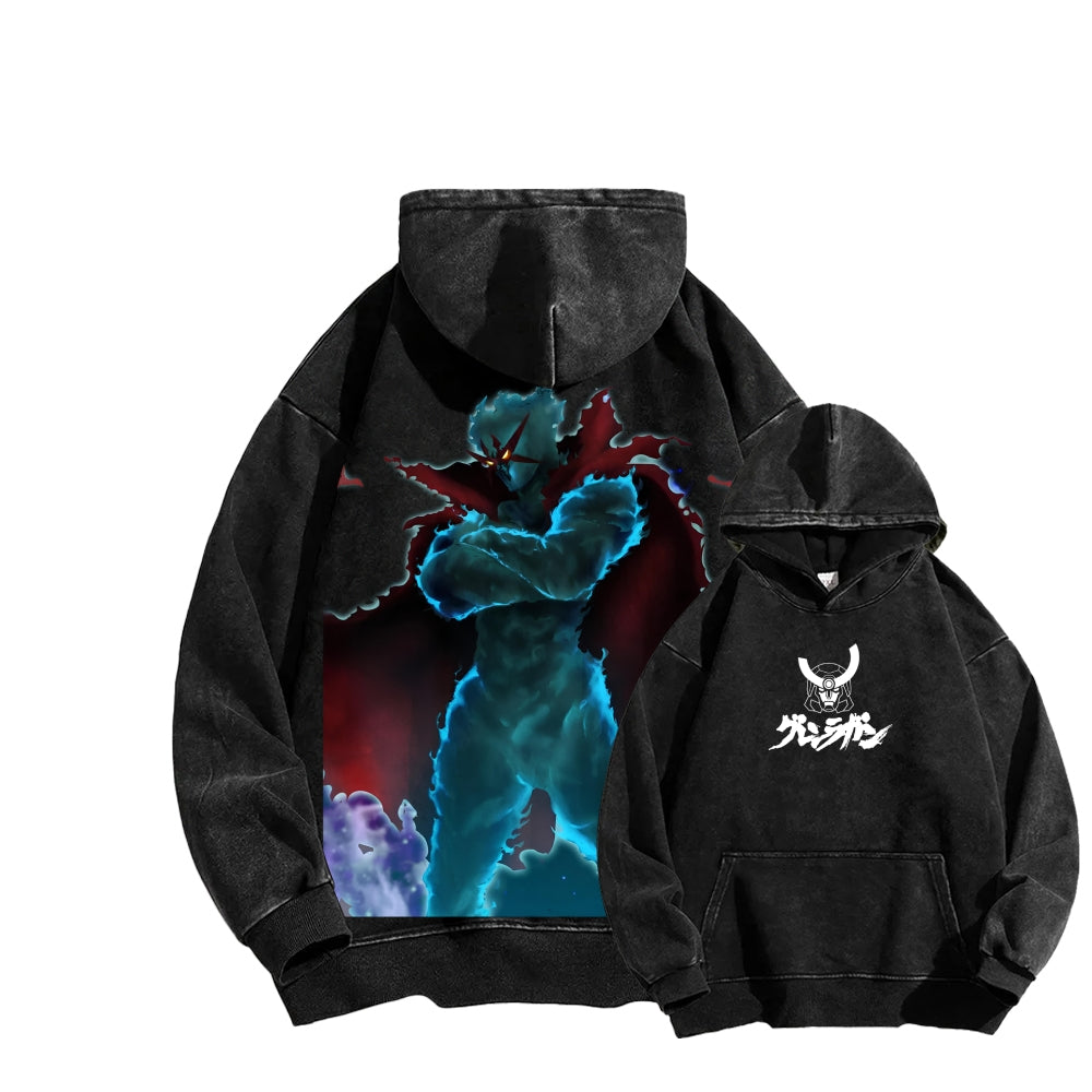 Gurren lagann Tengen Toppa Unisex Washed Hoodie 2512011778
