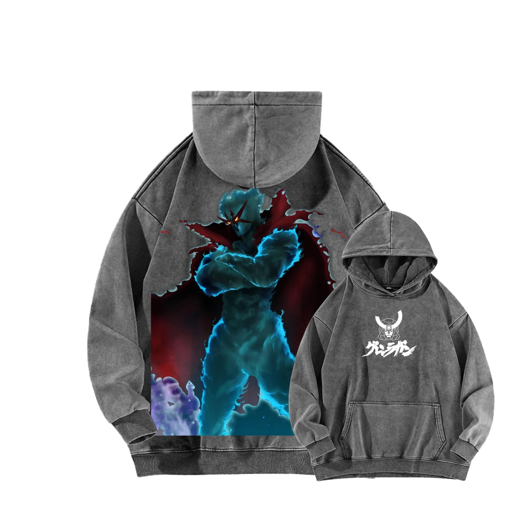 Gurren lagann Tengen Toppa Unisex Washed Hoodie 2512011778