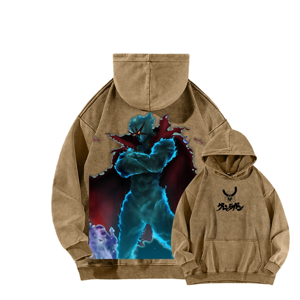 Gurren lagann Tengen Toppa Unisex Washed Hoodie 2512011778