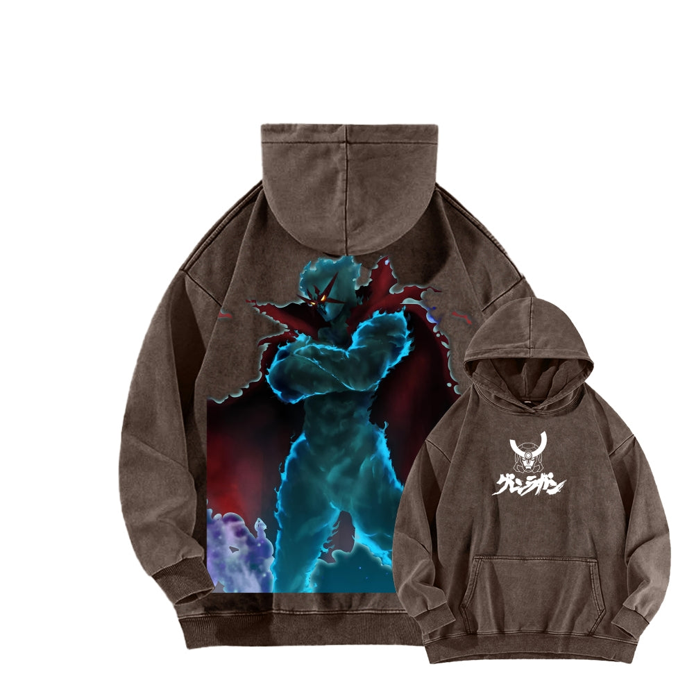 Gurren lagann Tengen Toppa Unisex Washed Hoodie 2512011778