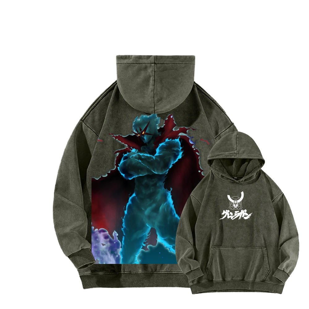 Gurren lagann Tengen Toppa Unisex Washed Hoodie 2512011778