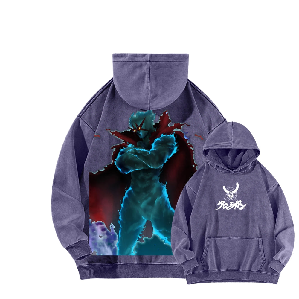 Gurren lagann Tengen Toppa Unisex Washed Hoodie 2512011778