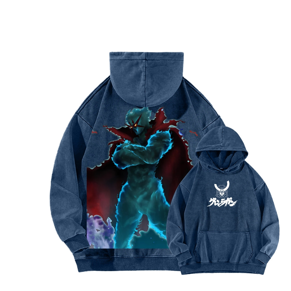 Gurren lagann Tengen Toppa Unisex Washed Hoodie 2512011778