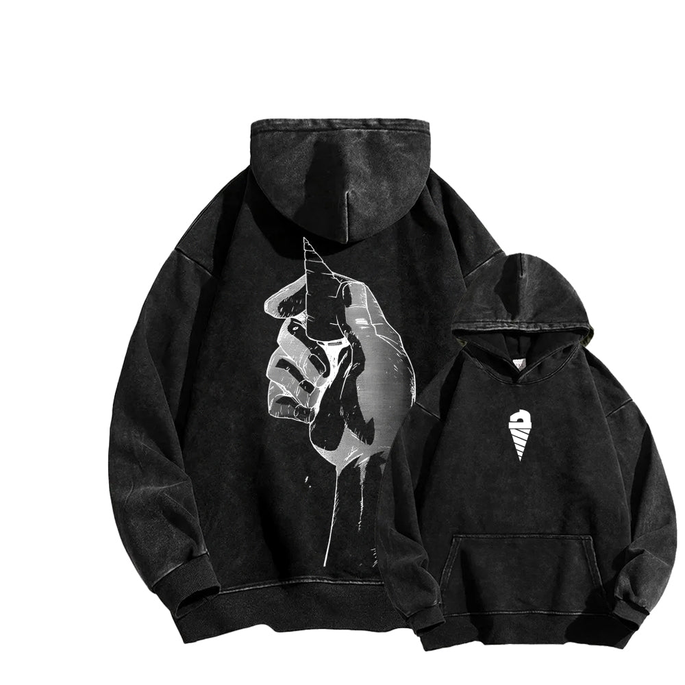 Gurren lagann Tengen Toppa Unisex Washed Hoodie 2512011785