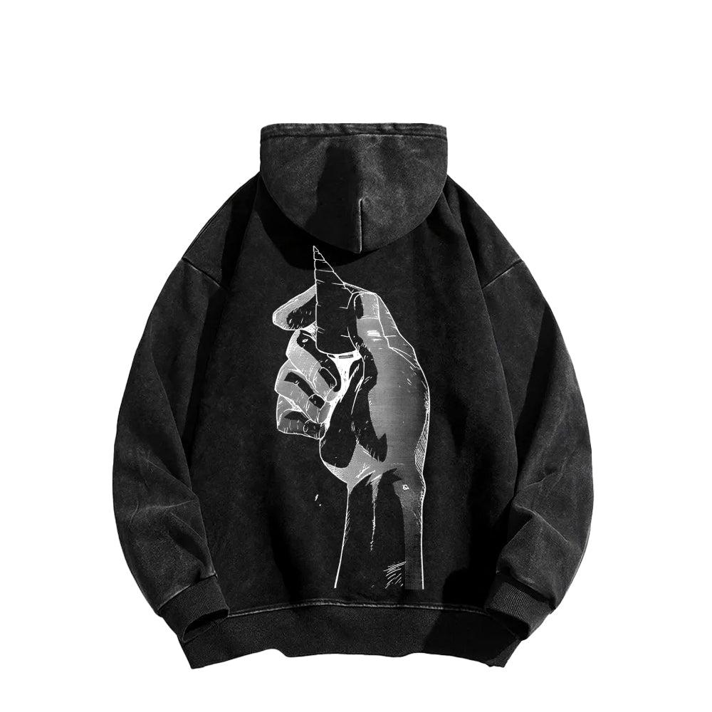 Gurren lagann Tengen Toppa Unisex Washed Hoodie 2512011785