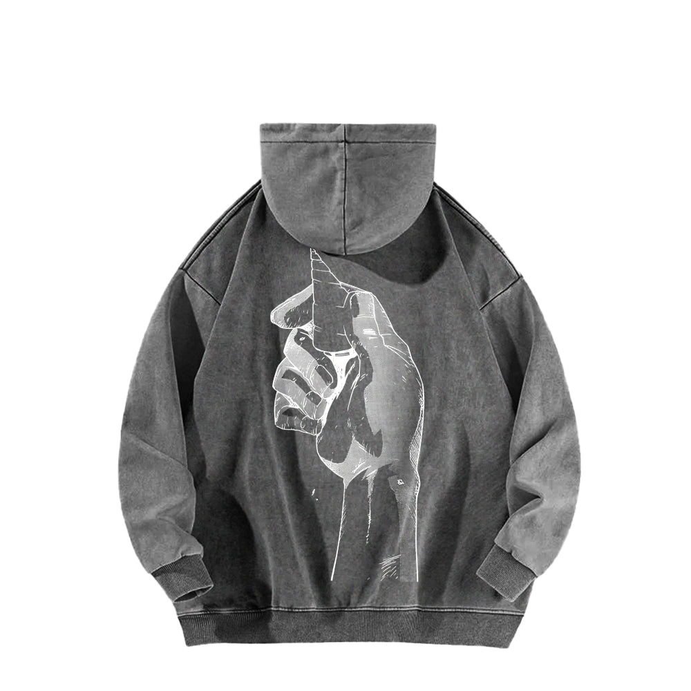 Gurren lagann Tengen Toppa Unisex Washed Hoodie 2512011785