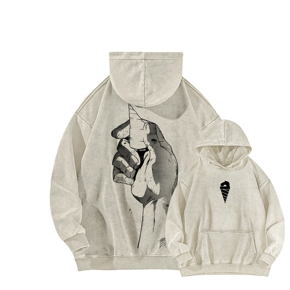 Gurren lagann Tengen Toppa Unisex Washed Hoodie 2512011785