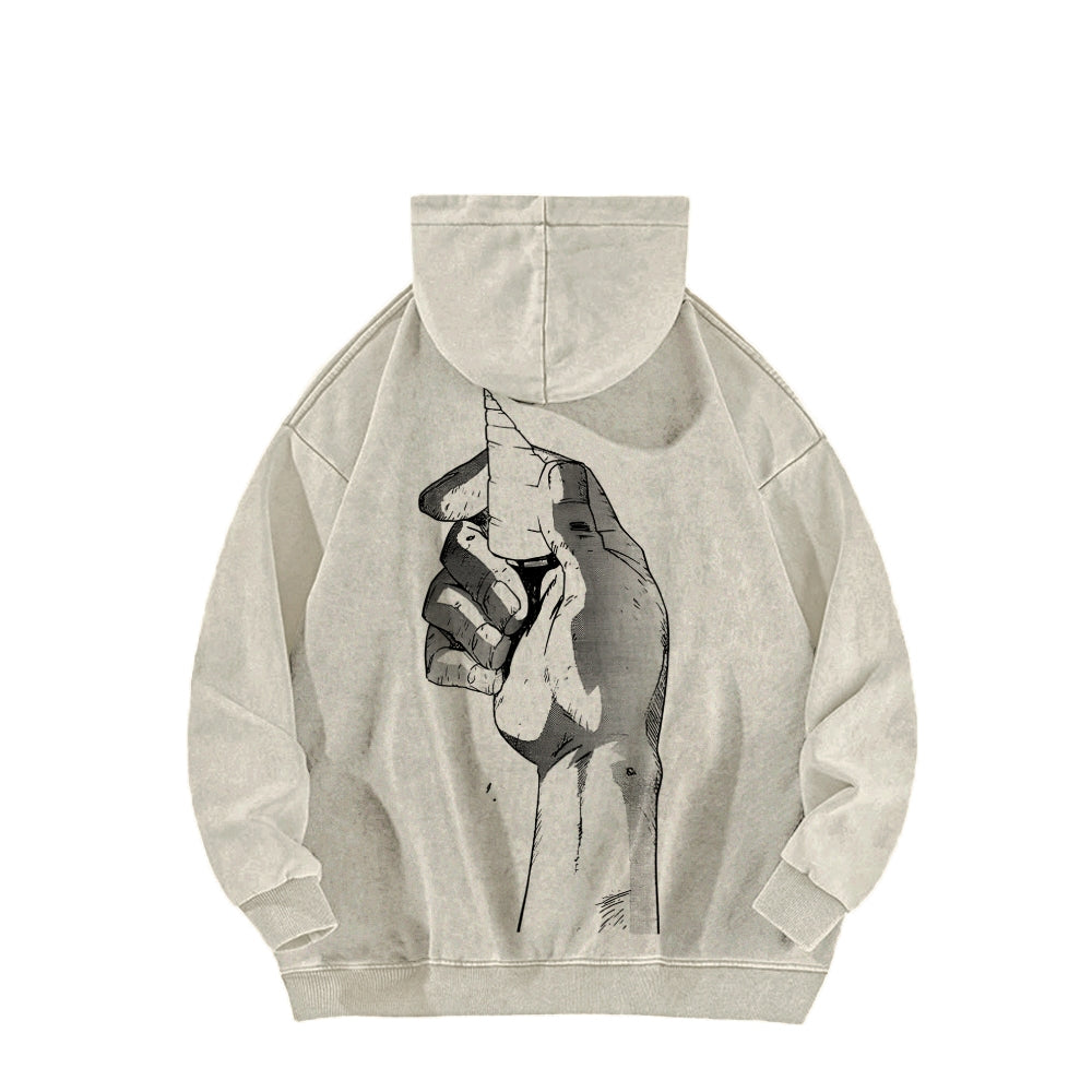 Gurren lagann Tengen Toppa Unisex Washed Hoodie 2512011785