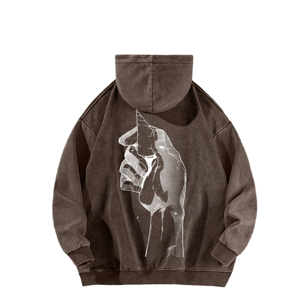 Gurren lagann Tengen Toppa Unisex Washed Hoodie 2512011785
