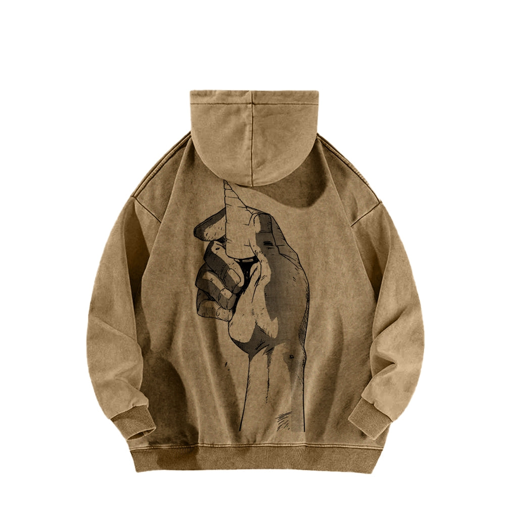 Gurren lagann Tengen Toppa Unisex Washed Hoodie 2512011785