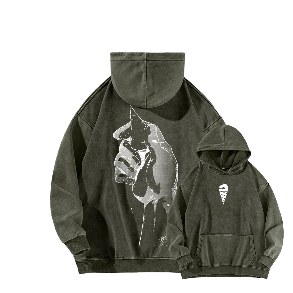 Gurren lagann Tengen Toppa Unisex Washed Hoodie 2512011785