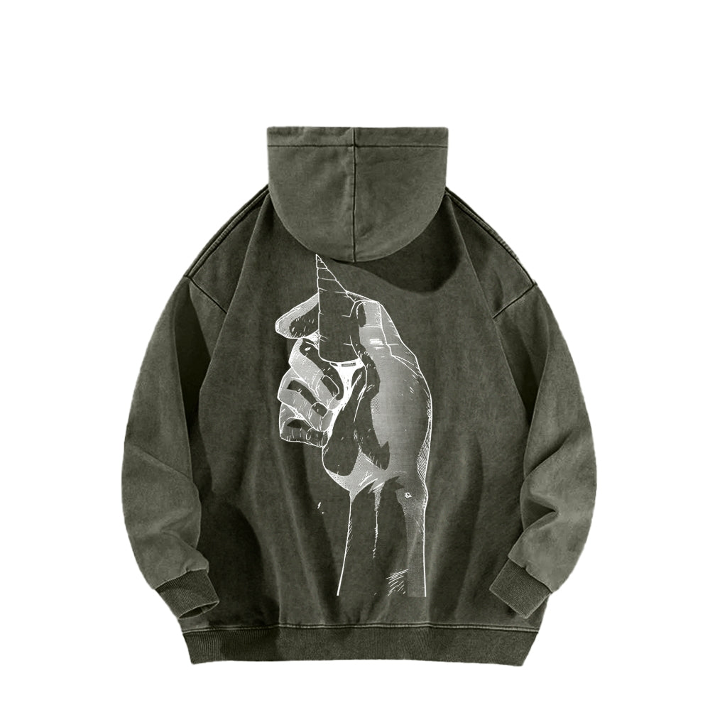 Gurren lagann Tengen Toppa Unisex Washed Hoodie 2512011785