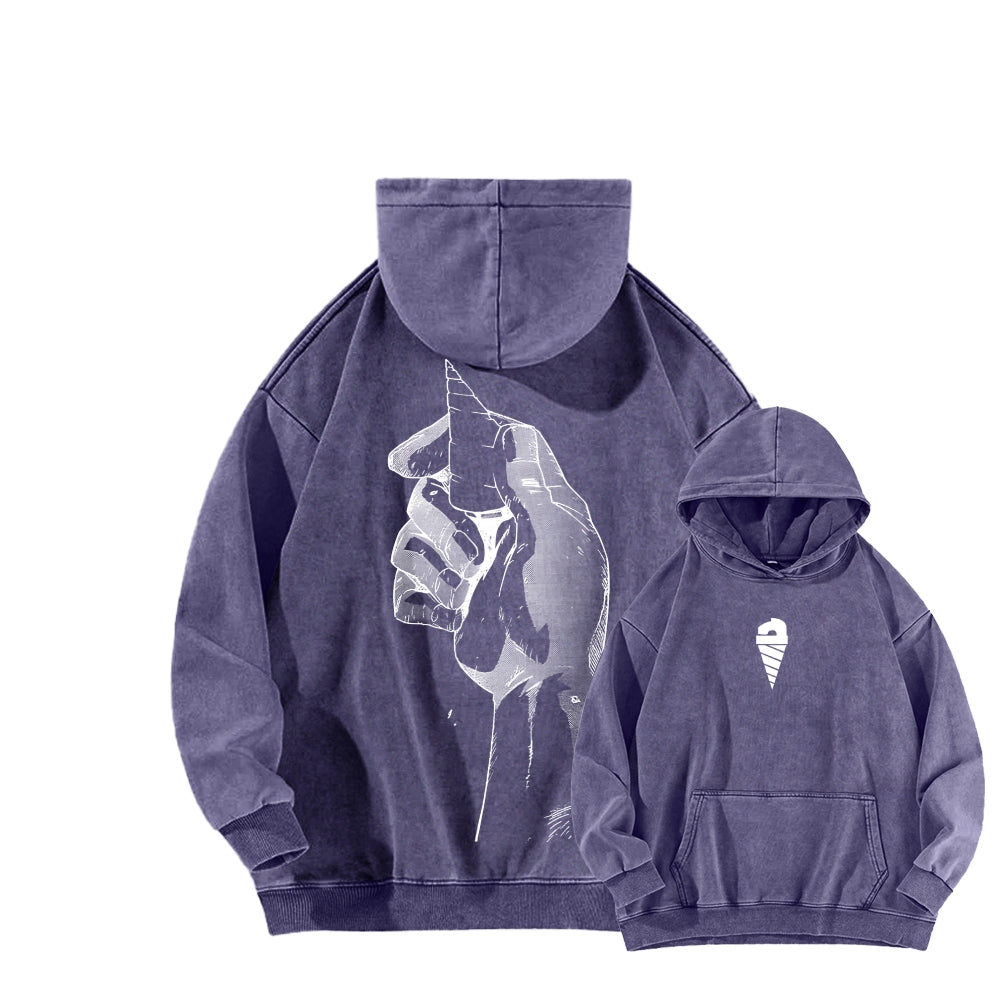 Gurren lagann Tengen Toppa Unisex Washed Hoodie 2512011785
