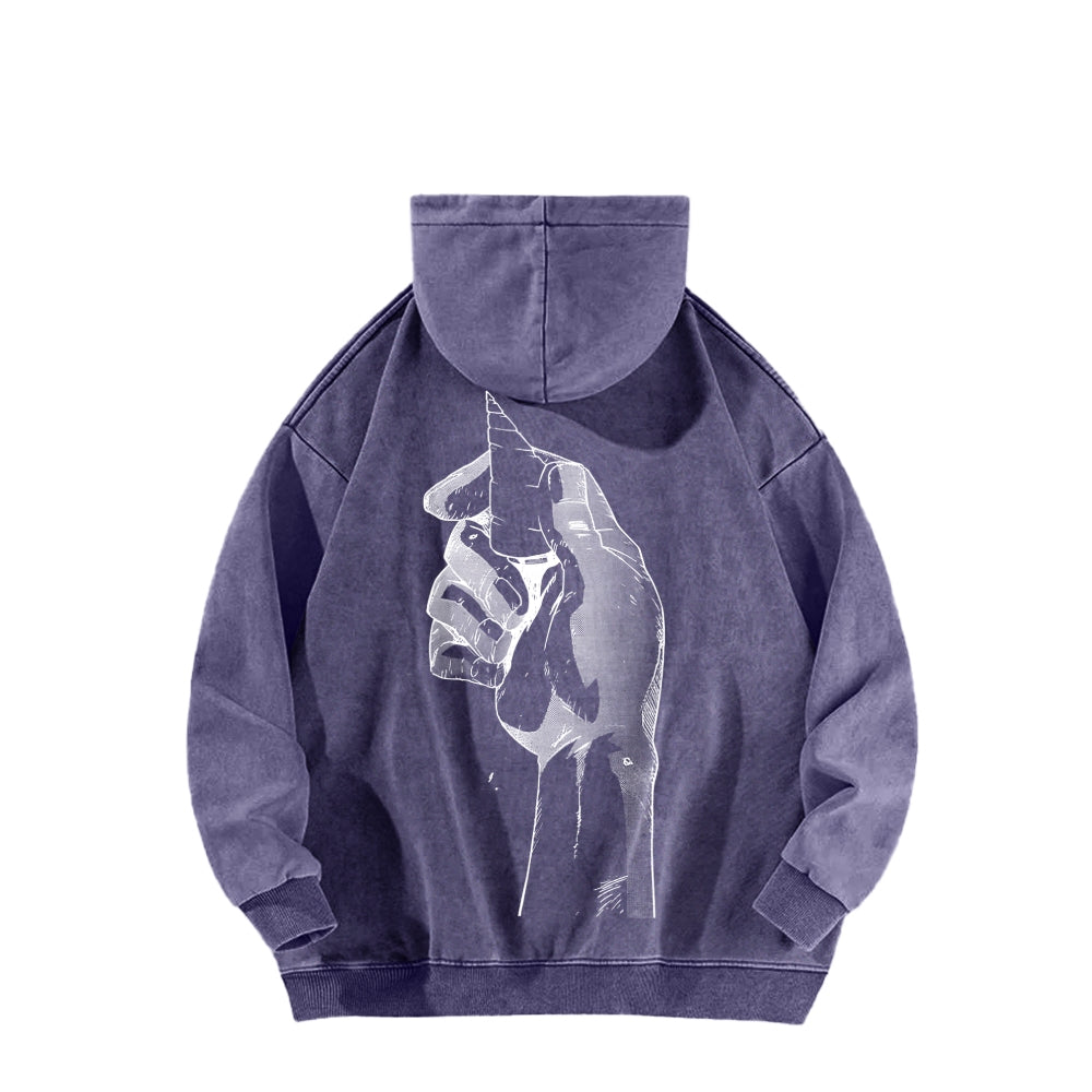 Gurren lagann Tengen Toppa Unisex Washed Hoodie 2512011785