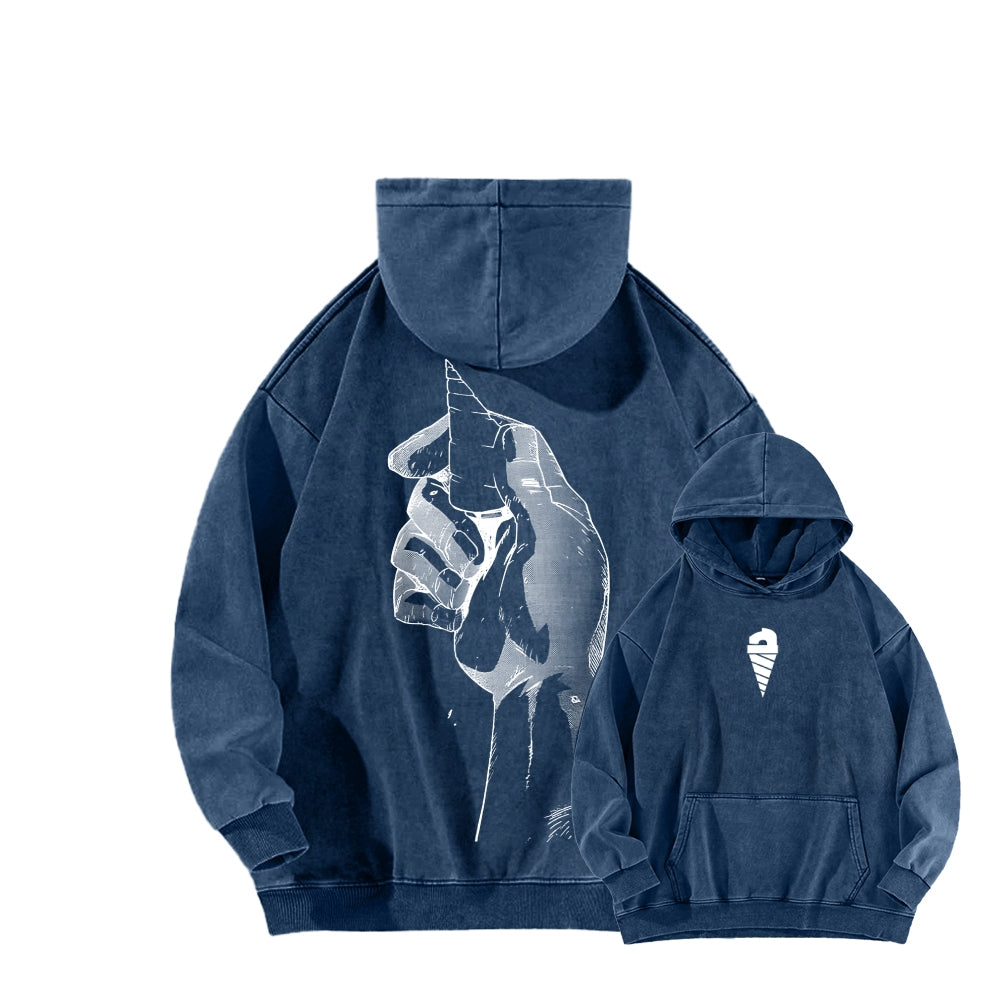 Gurren lagann Tengen Toppa Unisex Washed Hoodie 2512011785