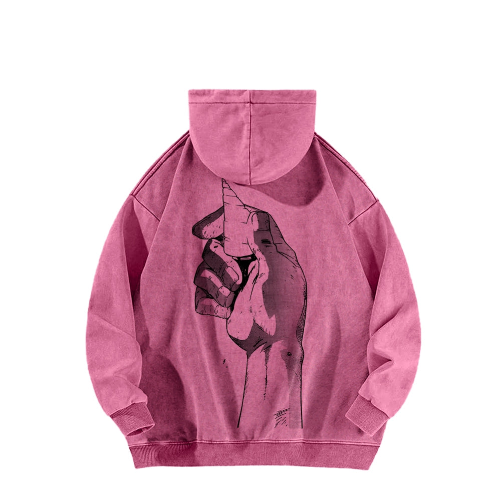 Gurren lagann Tengen Toppa Unisex Washed Hoodie 2512011785