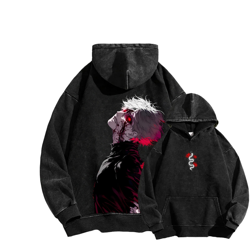 Tokyo Ghoul Kaneki Ken Unisex Washed Hoodie 2512012188