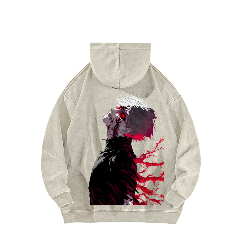 Tokyo Ghoul Kaneki Ken Unisex Washed Hoodie 2512012188
