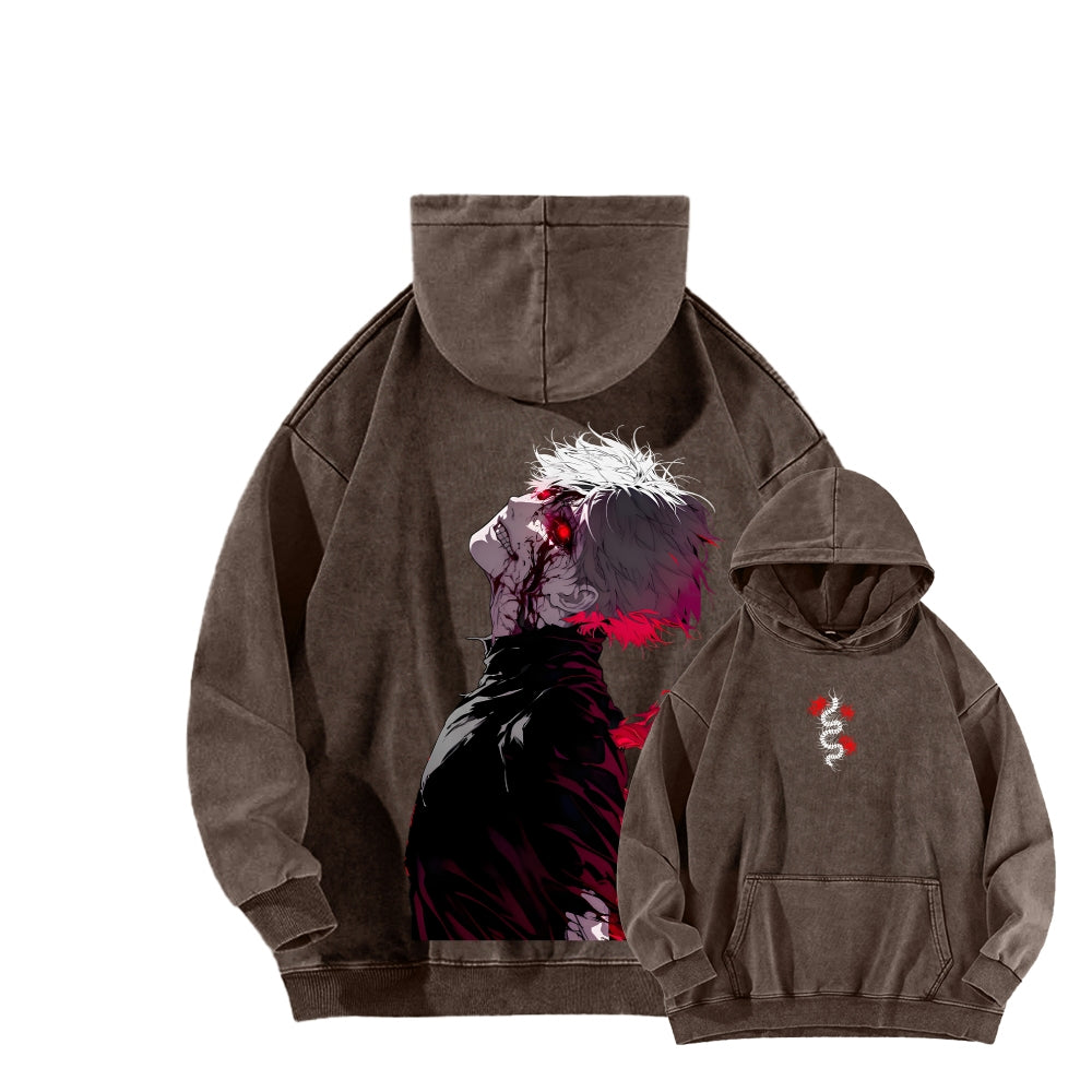 Tokyo Ghoul Kaneki Ken Unisex Washed Hoodie 2512012188