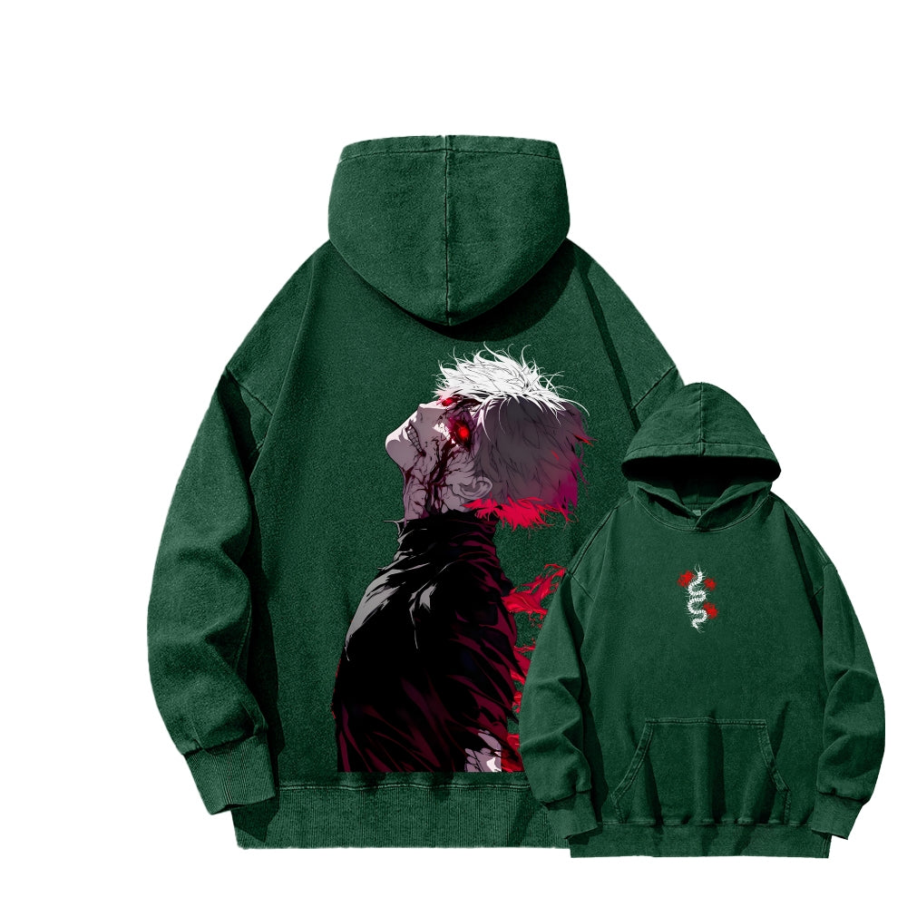 Tokyo Ghoul Kaneki Ken Unisex Washed Hoodie 2512012188