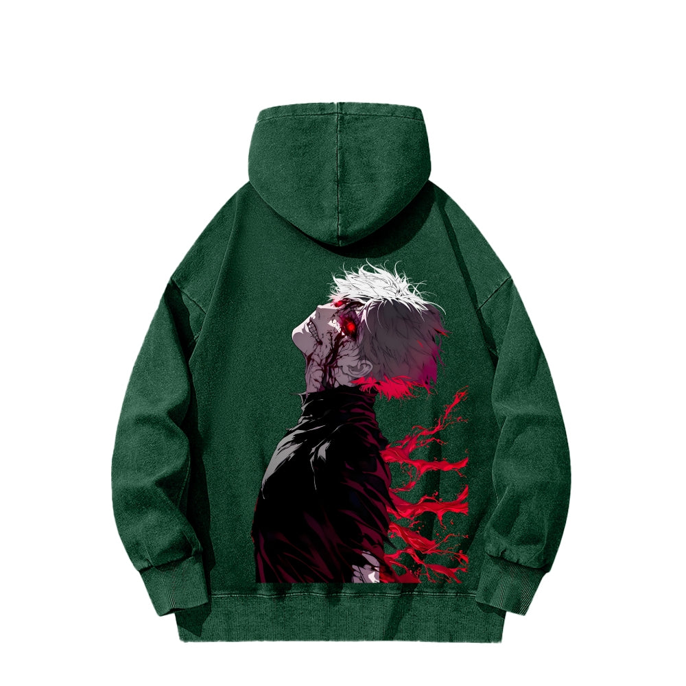 Tokyo Ghoul Kaneki Ken Unisex Washed Hoodie 2512012188