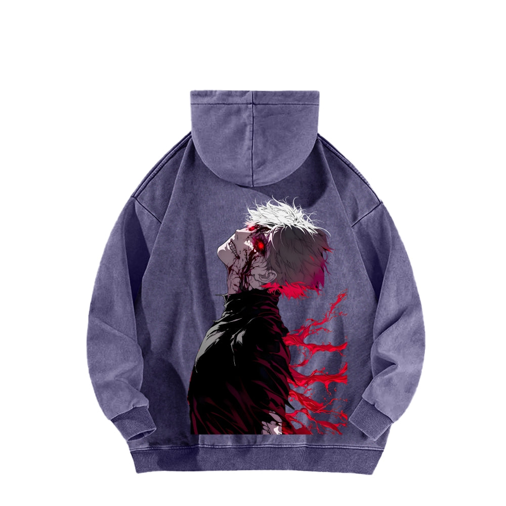 Tokyo Ghoul Kaneki Ken Unisex Washed Hoodie 2512012188